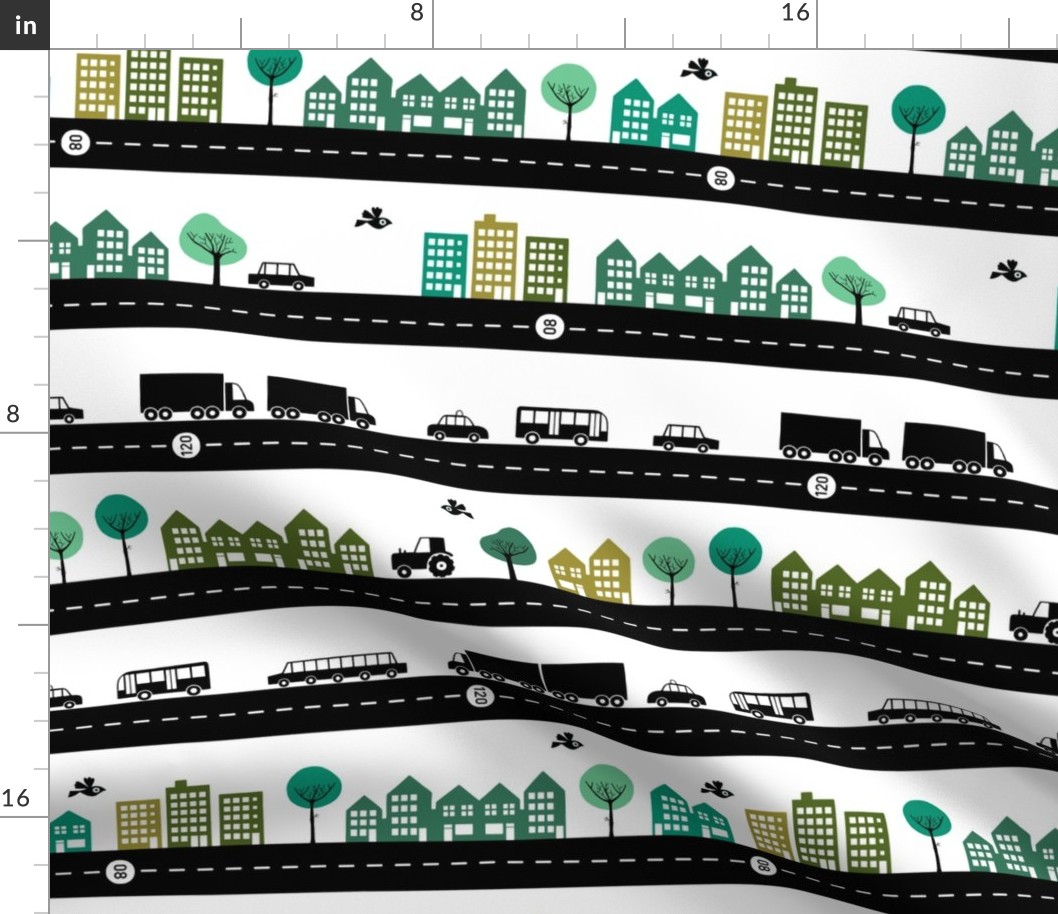 Roads vehicles and the city (small)