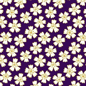 Japanese blossom on dark purple