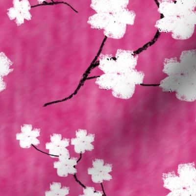 Sumi-E Inspired Sakura Blossoms