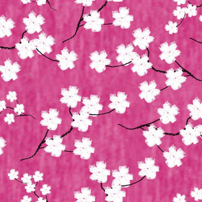 Sumi-E Inspired Sakura Blossoms