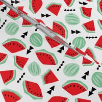 Lush summer watermelon fruit geometric water melon colorful tropical design red gender neutral