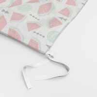 Lush summer watermelon fruit geometric water melon colorful tropical design red gender neutral