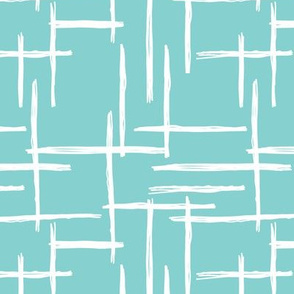 Abstract geometric raster checkered stripe stroke and lines trend pattern grid blue