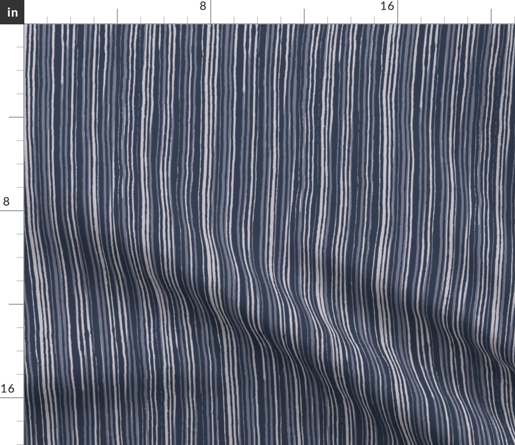 Painted Stripes - Blues