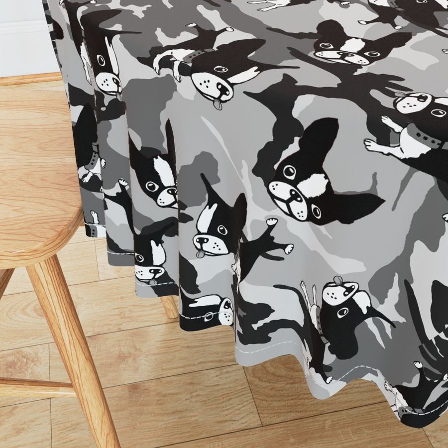 Boston Terrier Black Camo