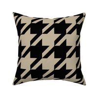 Extra Large Scale Houndstooth Home Decor || Black & Tan Khaki Brown _ Miss Chiff Designs