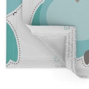 Baby woodland cut and sew in mint