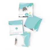 Baby woodland cut and sew in mint