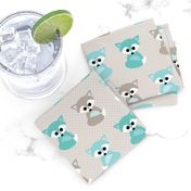 Baby foxes in mint