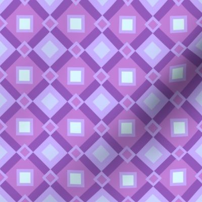 Lavender Diamonds and Squares by Cheerful Madness!!