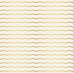 Golden wavy pattern