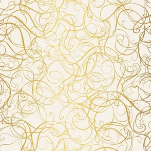 Golden wavy pattern