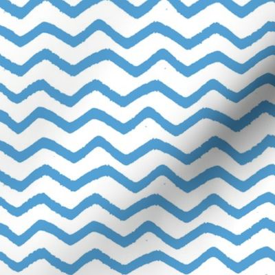 Carolina Blue Marker Chevron