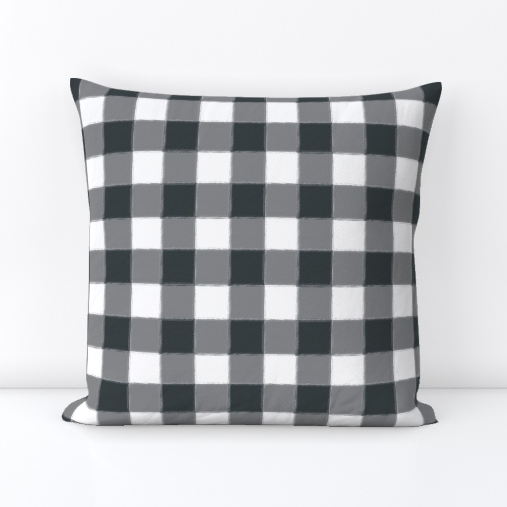 Small Charcoal Buffalo Check Gingham