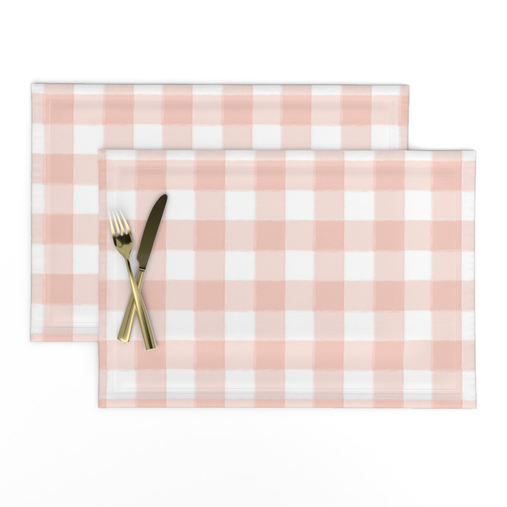 Small Blush Pink Buffalo Check Gingham