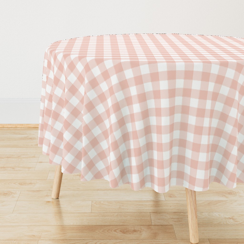 Small Blush Pink Buffalo Check Gingham