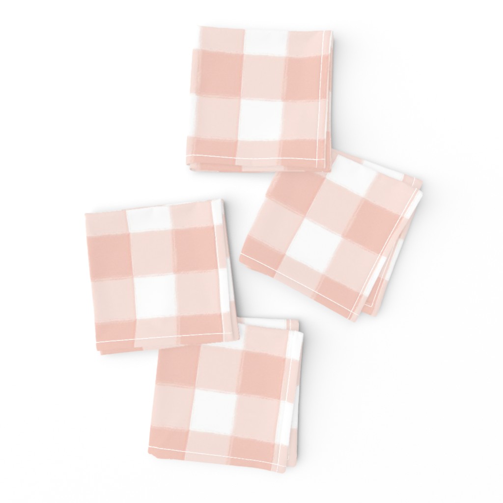 Small Blush Pink Buffalo Check Gingham