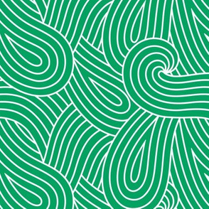 Green Swirl Loop Waves