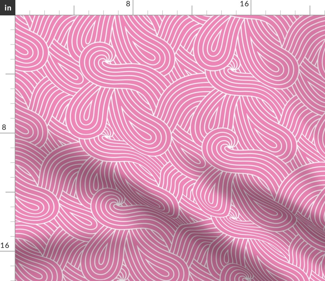 Pink Wave Swirl Loops