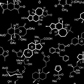 Molecules - Black - Small