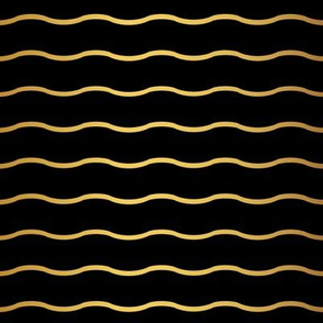 Gold and black wavy pattern