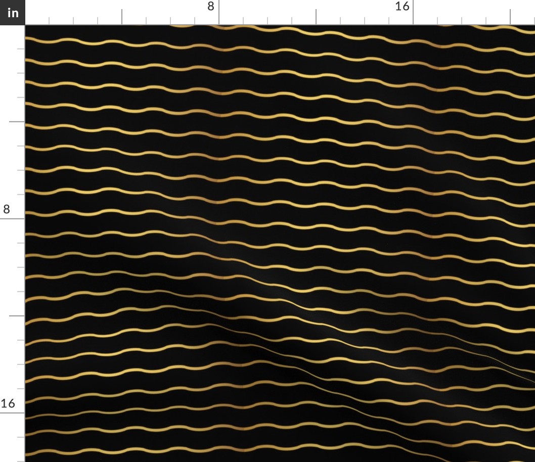 Gold and black wavy pattern