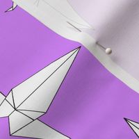 Origami Peace Cranes, Lilac