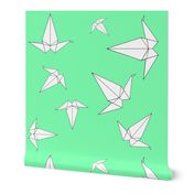 Origami Peace Cranes, Mint