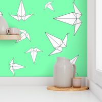 Origami Peace Cranes, Mint