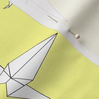 Origami Peace Cranes, Yellow
