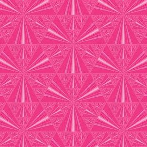 Hot Pink Sierpinski Triangles Fractal