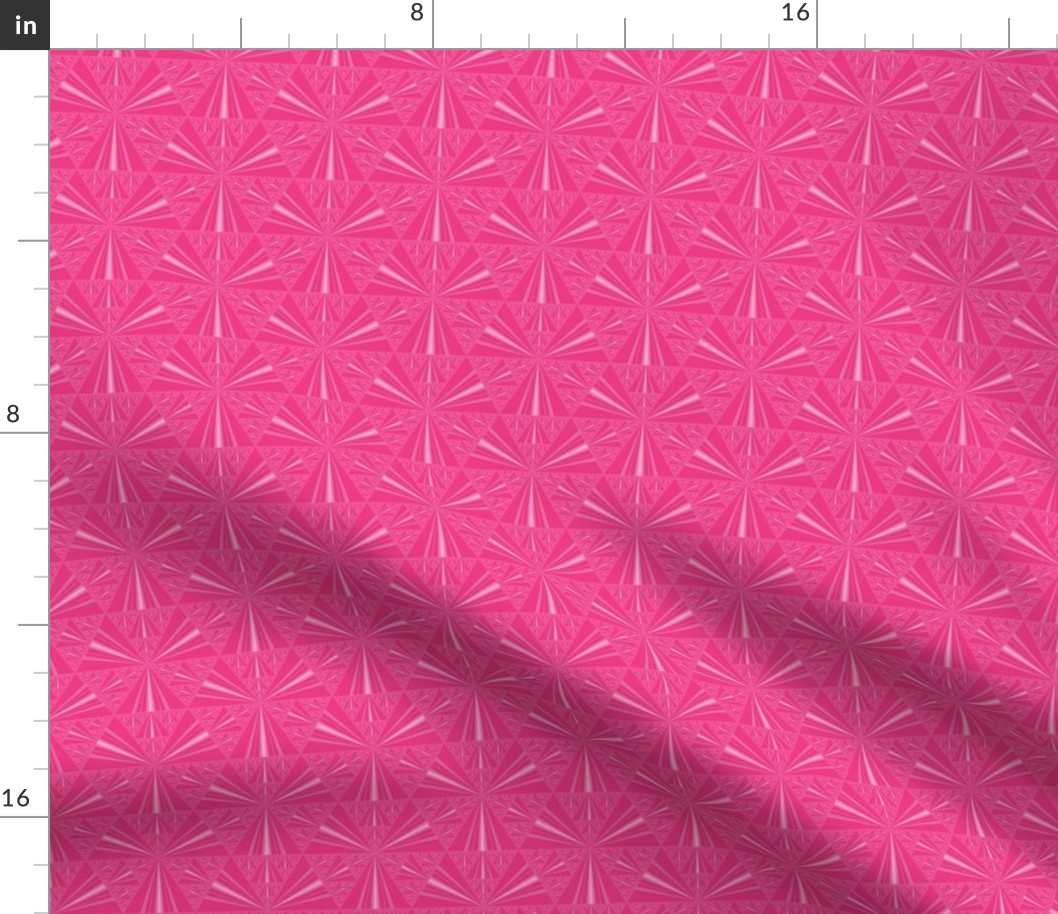 Hot Pink Sierpinski Triangles Fractal