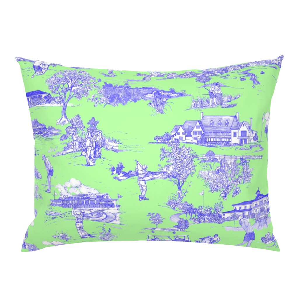 Hamptons Golf Toile - Green