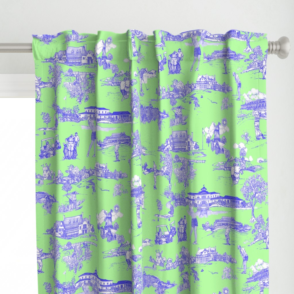 Hamptons Golf Toile - Green