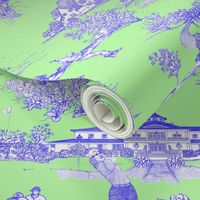 Hamptons Golf Toile - Green