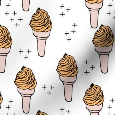 Super sweet refreshing ice cream cone summer geometric scandinavian style kids gender neutral design 