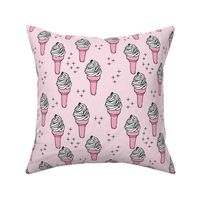 Super sweet refreshing ice cream cone summer geometric scandinavian style kids gender girls pink