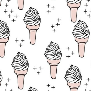 Super sweet refreshing ice cream cone summer geometric scandinavian style kids gender neutral design 