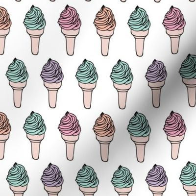 Super sweet refreshing ice cream cone summer geometric scandinavian style kids gender neutral design pastels