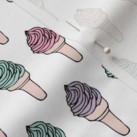 Super sweet refreshing ice cream cone summer geometric scandinavian style kids gender neutral design pastels