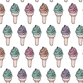 Super sweet refreshing ice cream cone summer geometric scandinavian style kids gender neutral design pastels