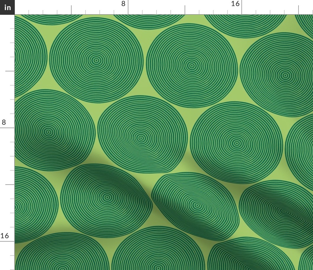 Astigmatism test - green on green