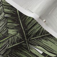 Tropical palm leaves