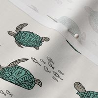 sea turtles // railroad sea turtles ocean creature cute nautical summer turtles florida