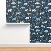 jungle // baby nursery kids sweet cheetah animals elephant giraffe rhino kids safari jungle zoo