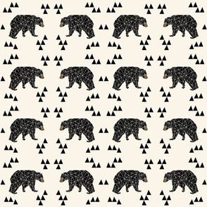 geo bear // squares 4.5" square designs