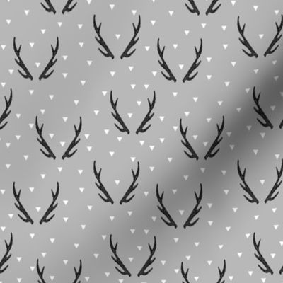 antlers // grey triangles geo geometric kids baby antler