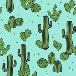 cactus // mint cactus plants cacti southwest desert mint green kids plants trend