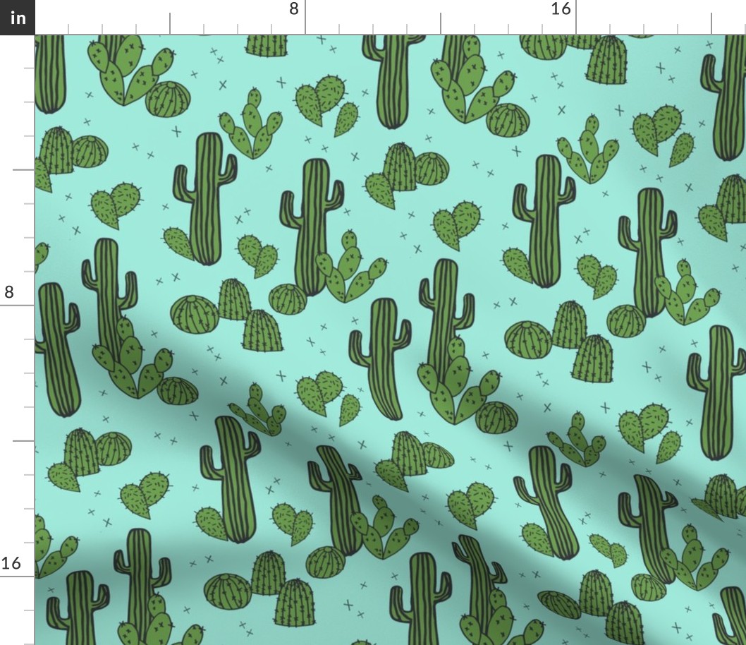 cactus // mint cactus plants cacti southwest desert mint green kids plants trend