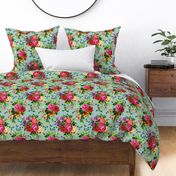 12" Floral Pop Large - Green